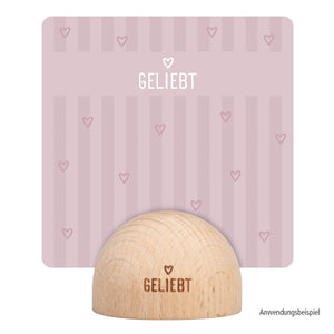 Kartenhalter "Geliebt" 6cm