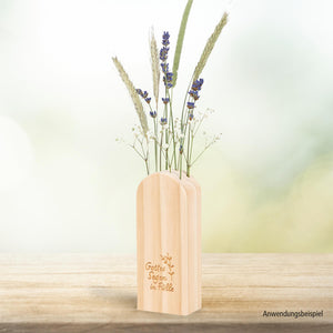 Flowerbar Blumen und Gräserblock aus Holz Gottes Segen in Fülle