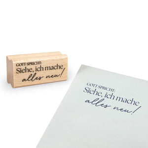Holzstempel Jahreslosung 2026