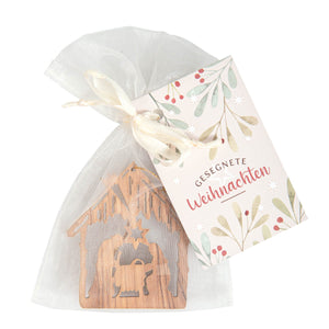 Weihnachtsbaum Anhänger mit Krippenmotiv