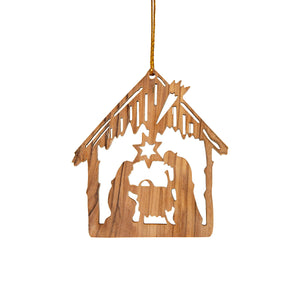 Weihnachtsbaum Anhänger mit Krippenmotiv