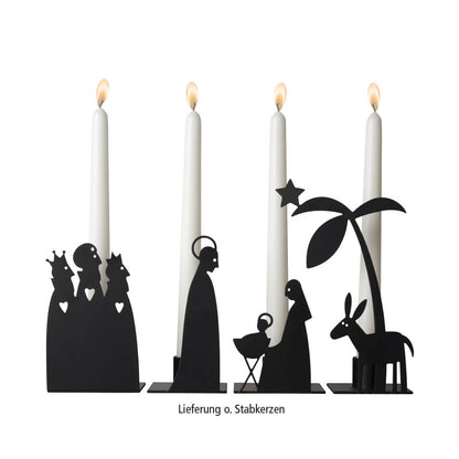 Kerzenhalter-Set Krippe 19 cm | für Baumkerzen
