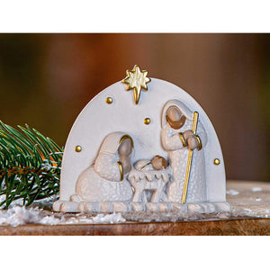 Mini-Krippe 6cm aus Kunstharz