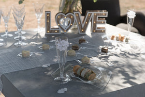 Aufsteller Love 14cm aus Holz in natur und weiß 6828 Kleines Hochzeitsgeschenk Standesamt