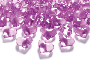 Kristallherzen Streudeko 30er-Pack pink
