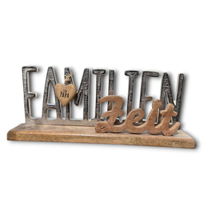 Holzherz mit Anhänger 4x4x2 cm Geschenk für Papa
