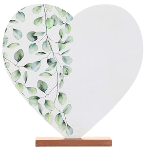 Aufsteller Herz mit Blumenranke 19cm