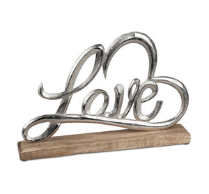 Aufsteller Love in Herz modern 34x22 cm | Love Geschenke