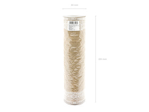 Tischläufer Jute 28cm x 2,75m mit Spitze am Rand