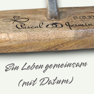 Baum mit Herzen 15x20 cm personalisiertes Geschenk