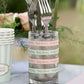 Baumwollband 10mm x 3m Baby Shower mint pink golden