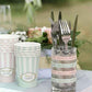 Baumwollband 10mm x 3m Baby Shower mint pink golden