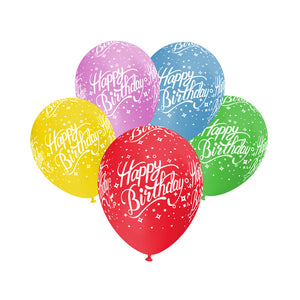 Bedruckte Luftallons "Happy Birthday"