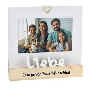 Bilderrahmen "Liebe" 19x18x3 cm personalisiertes Geschenk
