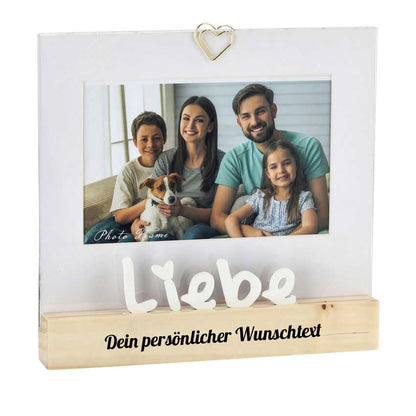 Bilderrahmen "Liebe" 19x18x3 cm personalisiertes Geschenk