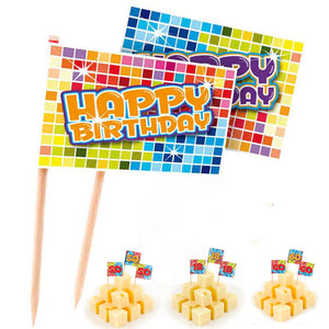Birthday Blocks 24 Picker Fähnchen