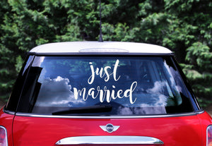 Auto-Sticker XL "Just Married"
