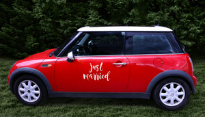 Auto-Sticker XL "Just Married"