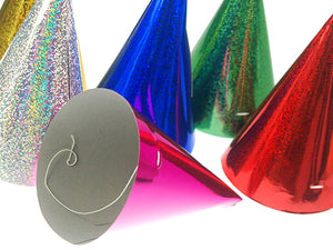 Großpackung Partyhütchen 120er-Pack Holografie