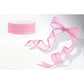 Chiffon Band mit Satinrand  25mm x 25m helles Rosa
