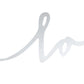 Schriftzug Love 6 Stück ca. 20 cm DNT1-018 silber--