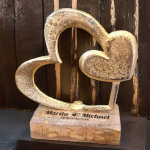 Herzen 13x11x5 cm personalisiertes Geschenk