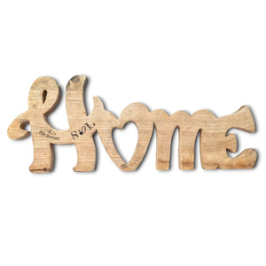 Deko Schriftzug Home groß aus Holz 60cm