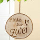 Deko Baumscheibe "Platz für zwei" zum Aufhängen