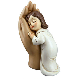 Dekofigur Mädchen in Hand 12cm