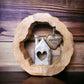 Holzkreis Dekohäuschen 27x27x4 cm personalisiertes Geschenk