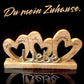 Herzen mit Schriftzug Liebe und Wunschgravur