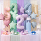 Folienballon Buchstaben Happy Birthday 340x35cm marineblau matt