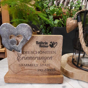 Standbotschaft Liebe "Erinnerungen zu zweit" personalisierbares geschenk