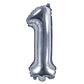 Folienballon Silber 35cm
