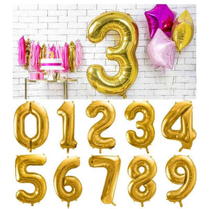 Folienballon golden 86 cm