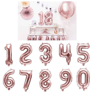 Folienballon roségold 35cm - Luftbefüllung