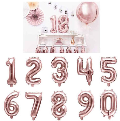 Folienballon roségold 35cm - Luftbefüllung