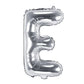 Folienballon Buchstaben klein 35cm Auswahl mit Sonderzeichen metallic silber