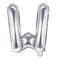 Folienballon Buchstaben klein 35cm Auswahl mit Sonderzeichen metallic silber