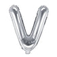 Folienballon Buchstaben klein 35cm Auswahl mit Sonderzeichen metallic silber