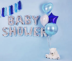 Folienballon Herz 45cm weiß metallic