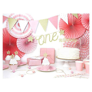 Girlande für Mädchen rosa gold 130cm
