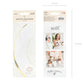Cupcake und Muffin Papierförmchen weiss mit gold Rand 6er