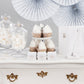 Elegante Cupcake und Muffin Papierförmchen mit Ornamenten 10er