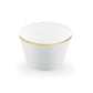 Cupcake & Muffin Papierförmchen Farbmischung mit goldstreifen 6er