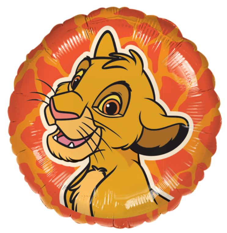 Folienballon rund König der Löwen Simba