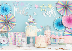 Banner Unicorn "Make a wish" 60cm
