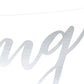Banner Schriftzug "Wedding" silber