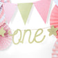 Banner 1. Geburtstag "ONE" golden 50cm