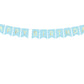 Banner Schriftzug "Happy Birthday" hellblau / gold GRL57-001J